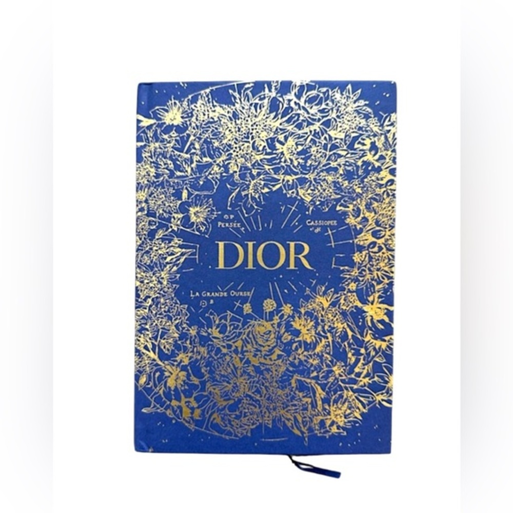 NWT Dior Blue and Gold Floral Botanical Journal - limited edition GWP item